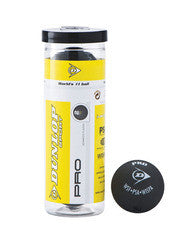 Dunlop Pro Double yellow dot (3 ball tube)